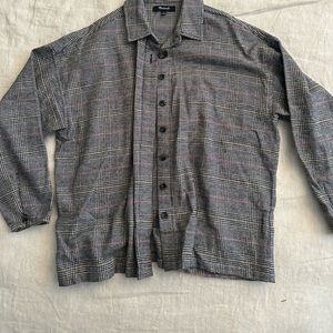 Madewell cropped flannel